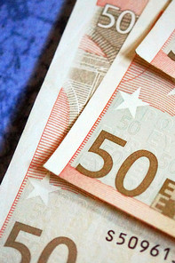 Picture of 50 Euro bills